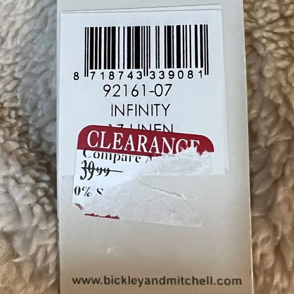 Bickley + Mitchell Women's Cream Infinity Knit Scarf Wool Blend NWT